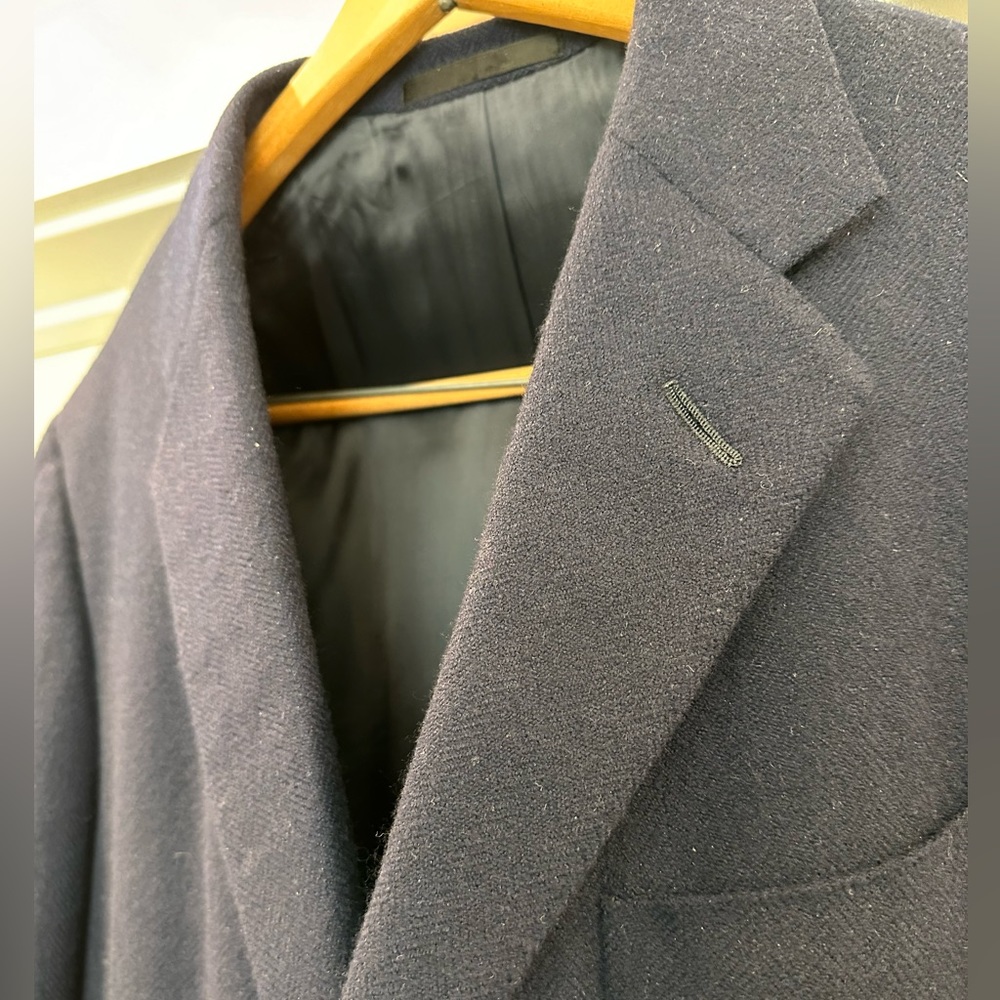 Ralph Lauren Purple Label Navy Blue Cashmere Blazer / Coat